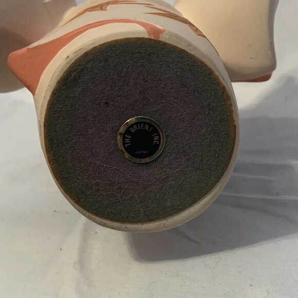 Ceramic Geisha Figure - The Orient Inc - Kawaii - Maple Leaf Design- 10” Tall - Picture 7 of 10